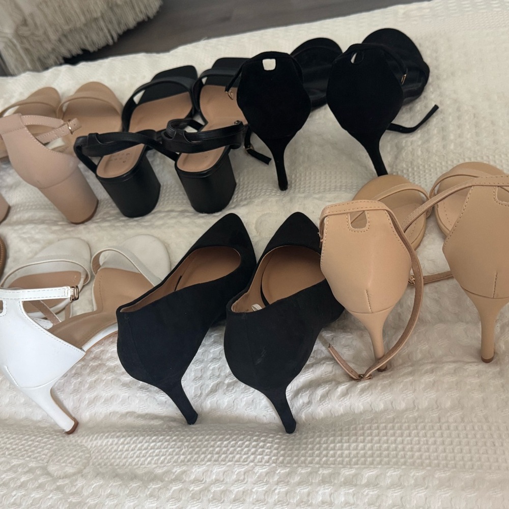 a new day  and Shein Black and Nude Strappy Heeled Sandals  - Mixed Pack - Picture 3 of 3